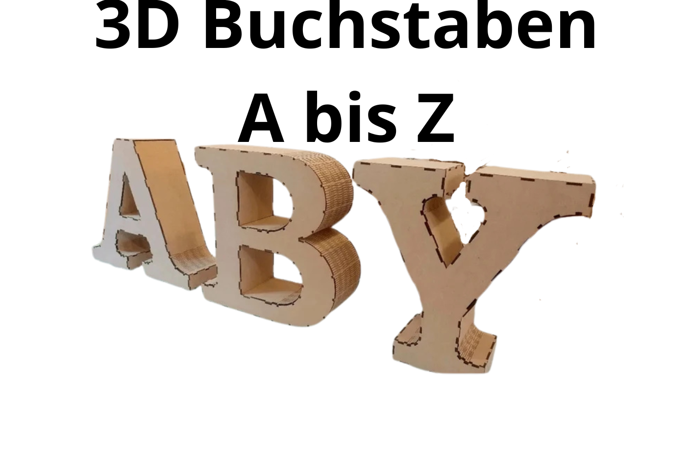 3 D Buchstaben